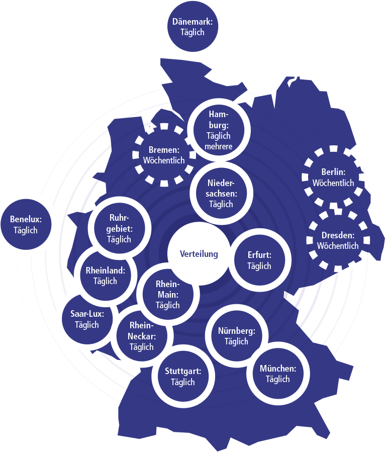 Karte Transportlogistik